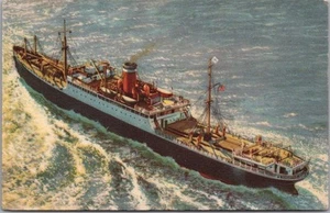 Postal de barco de vapor PANAMA PACIFIC LINE "Uno de los cinco barcos hermanos" de colección - Imagen 1 de 2