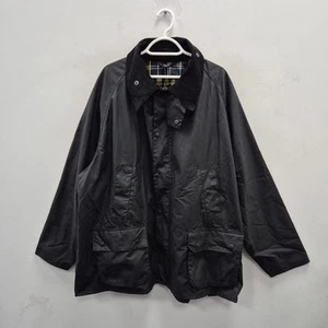 Barbour Retail Bedale Wax Waterproof Country Black Rain Coat Jacket Size XXL - Picture 1 of 12