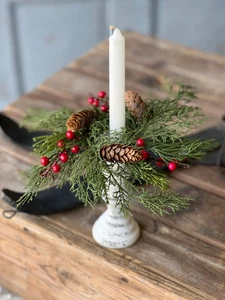 Winterberry Zeder Kerzenring 7" - Weihnachten Urlaub Home Dekor - Bild 1 von 4