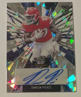 2022 Leaf Valiant XRC Rookie Autograph Ice #BA-DP2 Dameon Pierce Rc Auto /4 - Image 1 of 2