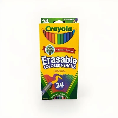 Lápices de colores borrables para regreso al cole (24 quilates), lápices de colores surtidos, nuevos Foto 1 de 4