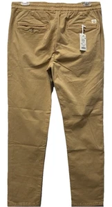 Marine Layer NWT Men’s Saturday Twill Pants S Faded Khaki Elastic Waist Stretch - Picture 1 of 6