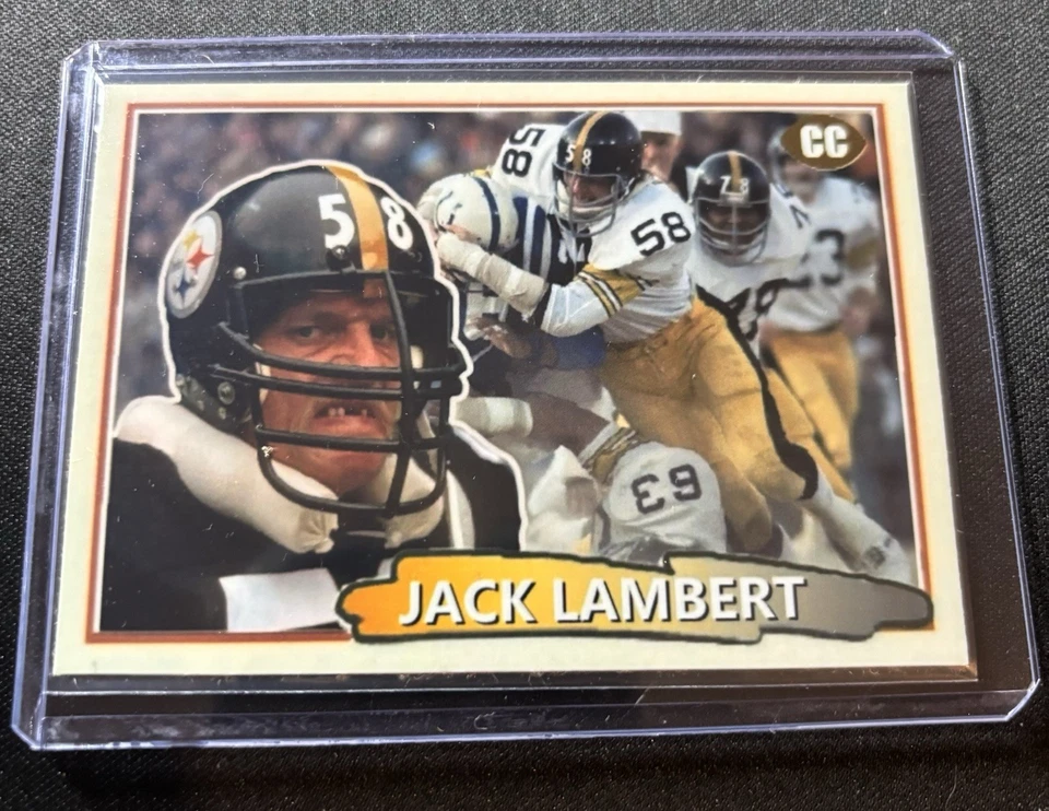 JACK LAMBERT HOF PITTSBURGH STEELERS ACEO ART CARD MY ORIGINAL DESIGN - Image 1 of 1