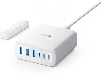 Anker Caricatore USB C 112W stazione di ricarica 6 porte uscita da 112 W BIANCO - Immagine 1 di 4