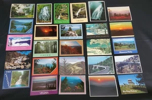 (32) Lote de postales vintage de Blue Ridge Parkway NC VA 1980 - Imagen 1 de 11