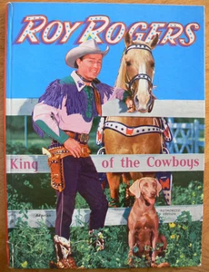 Vintage Kinderbuch ~ Roy Rogers König der Cowboys ~ 1954 - 8-1/4" mal 11" - Bild 1 von 22