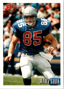 1993 Bowman Marv Cook #201 New England Patriots Football Card - Picture 1 of 2