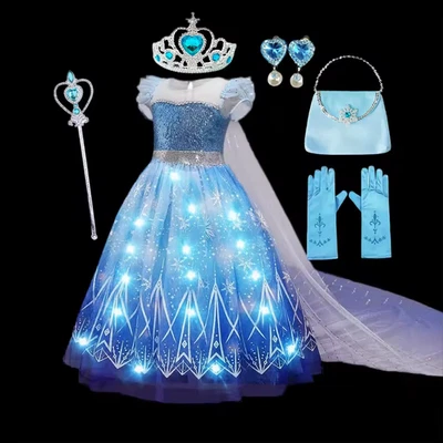 Disney Princess Cinderella Halloween Costume Glowing Dress Girls Costume Set - Image 1 of 4