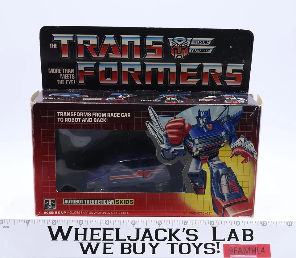 Skids Autobot 100% Complete W/ Box G1 Transformers 1985 Hasbro Action Figure - Image 1 of 4