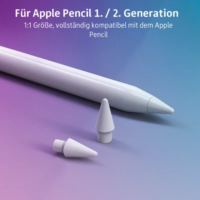 3x Apple Pencil Ersatzspitzen Stylus Nibs für Apple Pen Gen 1-2. /Pro/ USB C - Bild 1 von 4