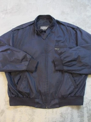 Vintage Members Only Jacket Mens Large Navy Blue Racer Bomber Lightweight Zip - Image 1 of 4