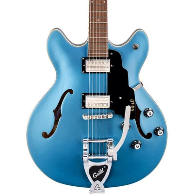Guild Starfire I DC with Guild Vibrato Tailpiece Semi-Hollow Guitar Pelham Blue - Image 1 of 4