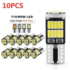 Lot Ampoules T10 W5W Veilleuses Lampe Feux Voiture Auto Moto Camping CAR SMD LED - Foto 1 di 11