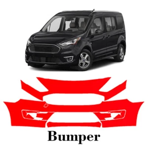 Front bumper PreCut PPF Paint Protection Film For Ford Transit Connect 19-2023 - Picture 1 of 6