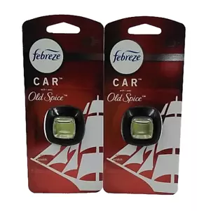2 Febreze Car Vent Clips OLD SPICE Scent Air Freshener Last 30 Days Deodorizer - Picture 1 of 5