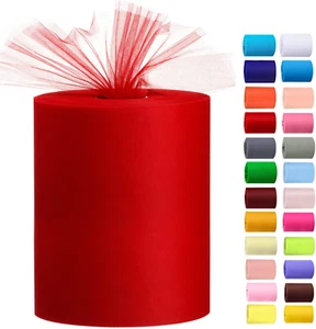 Tulle Rolls 6” by 100 Yards (300 Feet) Tulle Roll Spool Fabric for DIY Tutu Skir - Picture 1 of 6