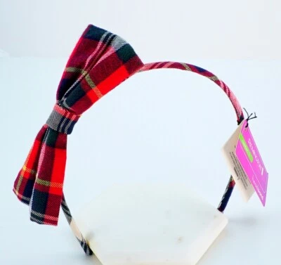 Diadema a Cuadros Remington Niñas Banda para el Cabello Ajuste Cómodo Cinta Lazo Florista Regalos Foto 1 de 3