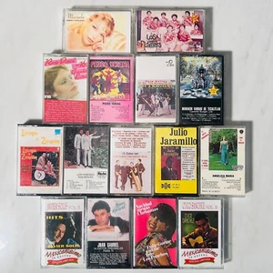 15 Vintage Spanish Latin Mexican Cassette Tapes Mariachi Grandes Exitos - Rare - Picture 1 of 10