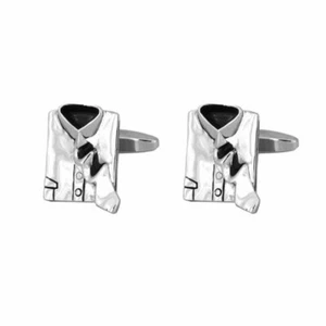 Smart Silver Shirt Cufflinks by Dalaco DALACO_901221 - Picture 1 of 1