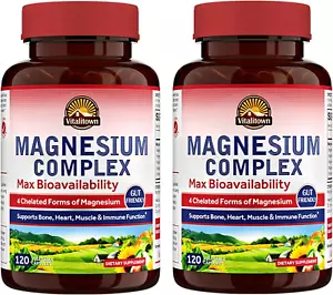Magnesium Complex, 240 Capsules, Magnesium Glycinate, Malate, Taurate & Citra... - Picture 1 of 1