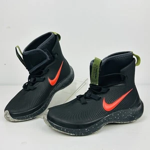 Nike Binzie Casual Rain Boots Black/Red Youth Size 13C BQ5381-001 - Picture 1 of 11