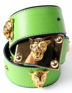 Vintage Escada Leopard Stud Limettengrün Damen - Bild 1 von 7