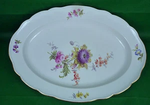 MEISSEN Platte ServierPlatte Anrichtplatte BLUMEN 3 / 55 cm x 40,5 cm / 1 Wahl - Picture 1 of 1