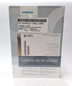 New Siemens 6AV6618-7GD01-3AB0 WinCC Flexible/Archives+Recipes License - Picture 1 of 2