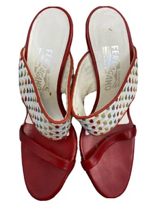 SALVATORE FERRAGAMO SCARPE DONNA WOMAN SHOES VINTAGE JHF2458 - Foto 1 di 7