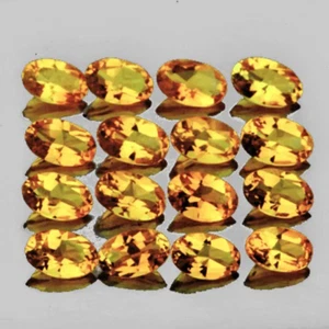 Golden Yellow Citrine Oval 5x3 mm 16 pieces, Flawless-VVS Clarity, Natural - Picture 1 of 2