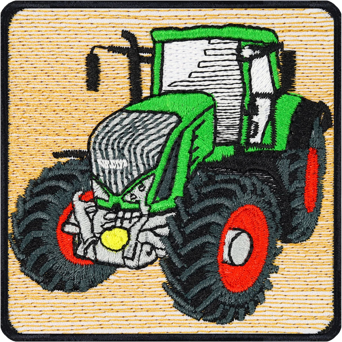 Bügelbild Traktor – Gestickter Aufnäher, 8,5 X 5,6 Cm, Für Kleidung & Basteln
