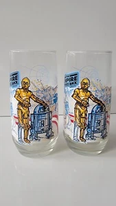 1980 Burger King Star Wars Glass The Empire Strikes Back C3PO Coca Cola - Picture 1 of 4