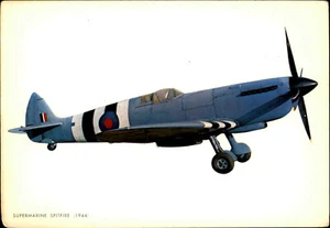 Postkarte Flugzeuge Airplane Postcard: Flugzeug Supermarine Spitfire (anno 1944) - Bild 1 von 2
