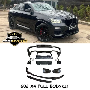 BMW X4 G02 BODYKIT M PERFORMANCE STYLE G02 BODYKIT X4 GLOSS BLACK 2018+ - Picture 1 of 5