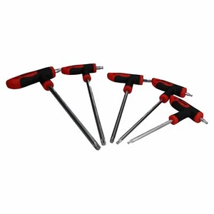 8 Stck. Torx Star manipulationssicher Sicherheitsschlüssel T-Bar Griff Set T10 - T50 hohes Drehmoment - Bild 1 von 3