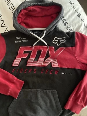 Moletom com capuz vintage Fox Racing masculino grande pulôver desbotado surf skate BMX MotoX Y2K - Imagem 1 de 4