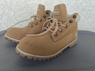 US Polo Assn. Botas de trabajo bajas Owen 5 agujeros con cordones para hombre 10 Foto 1 de 4