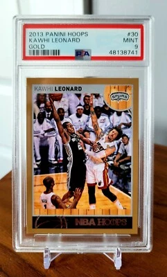2013 Panini Hoops GOLD Kawhi Leonard PSA 9 MINT LA Clippers 🏀 2nd year  - Image 1 of 2