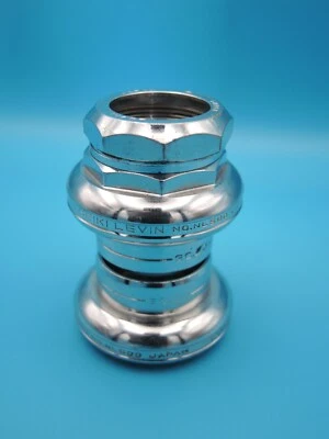 TANGE LEVIN LV11 CHROME ENGRAVED HEADSET ISO STANDARD 30.2mm CUPS / 26.4mm CROWN - Image 1 of 4