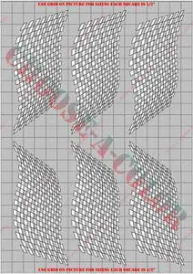 Kit de máscaras de pintura corporal de radiocontrol para damas onduladas CKR5020P-X en colores - Imagen 1 de 4