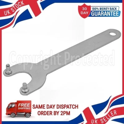 2 TWO PIN ANGLE GRINDER SPANNER 4.5" 115MM PEG WRENCH KEY FLANGE DISC NUT CHANGE - Image 1 of 4