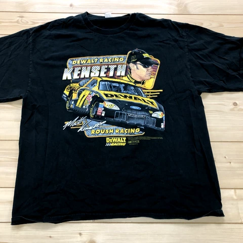 Chase Authentic Black Dewalt Racing Kenseth Cotton T-shirt Adult Size 2XL Cover