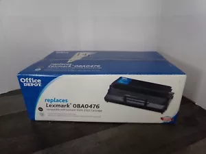 Office Depot 08A0476 schwarze Tonerdruckpatrone E320/E322 Lexmark offene Box - Bild 1 von 6