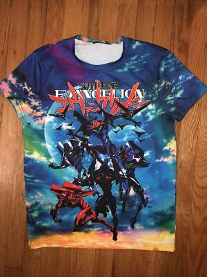 Camiseta Evangelion Sublimación Estampado Completo Japón Anime Para Hombre PEQUEÑA Foto 1 de 4