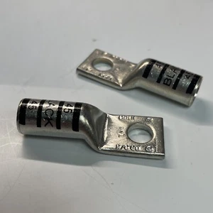 THOMAS & BETTS 54910BE Lug Wire Size 2/0 AWG, 3/8 Inch Bolt Size (2/Pack) - Picture 1 of 3