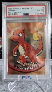 Glutexo #5 Foil | 1999 Pokemon Topps T.V. | PSA 8 NM | deutsch | Charmeleon - Bild 1 von 1