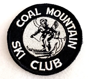 Ancien rare patch veste de ski club de ski montagne charbon neuf neuf années 60 - Photo 1/3