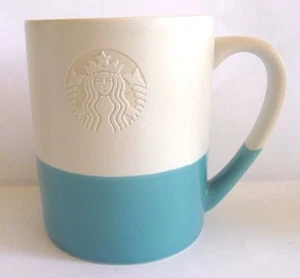 Starbucks Blue/White Stacking Mug/mermaid logo/14 oz - Picture 1 of 1