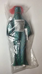 Dammit Doll, Stripe Print, Red Hair - 12” Plush Stress Reliever. NEW - Picture 1 of 3