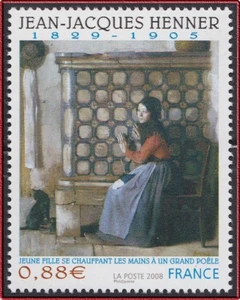 2008 FRANCE N°4286**  TABLEAU, Jean-Jacques Henner, FRANCE 2008 Painting MNH - Imagen 1 de 1